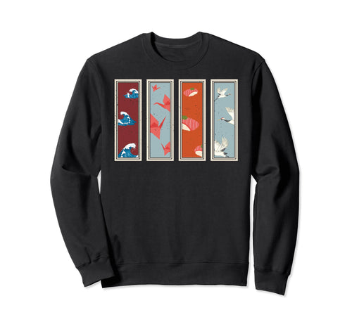 Japanese Elements Japanese Art Sweatshirt - Aesthetic Graphic for Adults - T-Shirt, Sweatshirt, Hoodie
