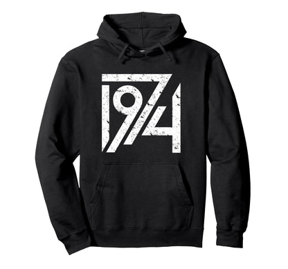 1974 Birthday Grunge Alternative Hoodie - Unique Graphic Men Women - T-Shirt, Sweatshirt, Hoodie