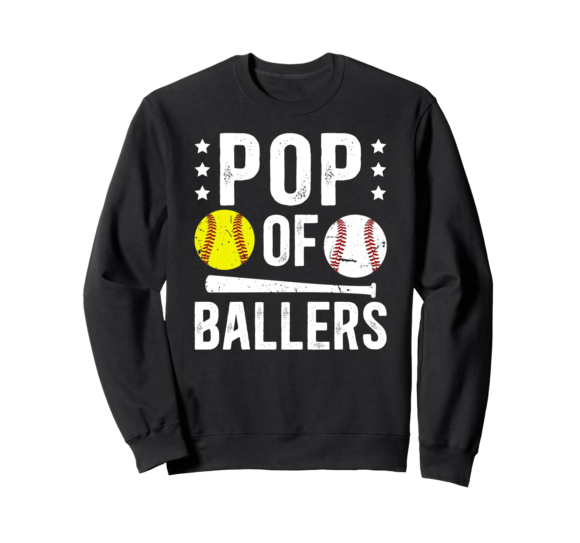 Pop Ballers Proud Baseball Softball Sweatshirt - Fun Novelty Design Unisex - T-Shirt, Sweatshirt, Hoodie