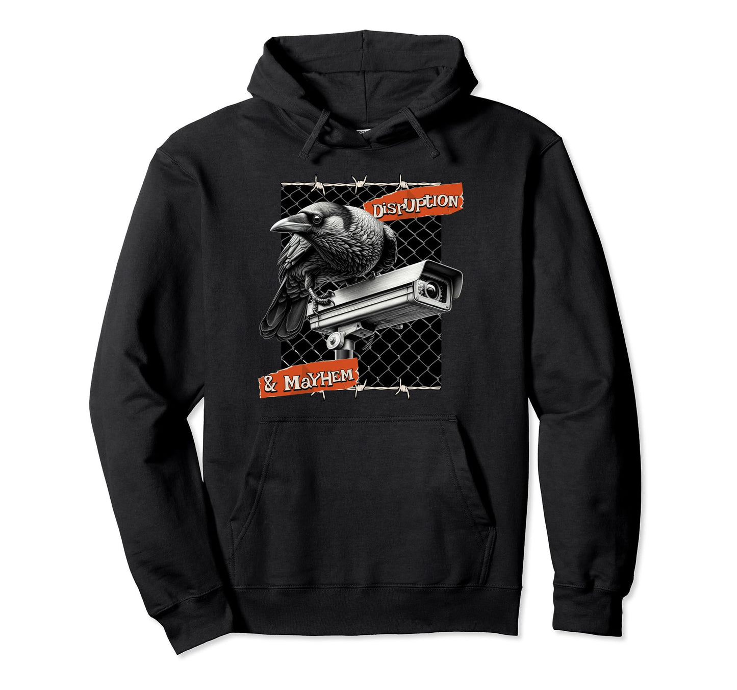 Bird And Security Camera Lovers Hoodie - Minimalist Print Men Women - T-Shirt, Sweatshirt, Hoodie