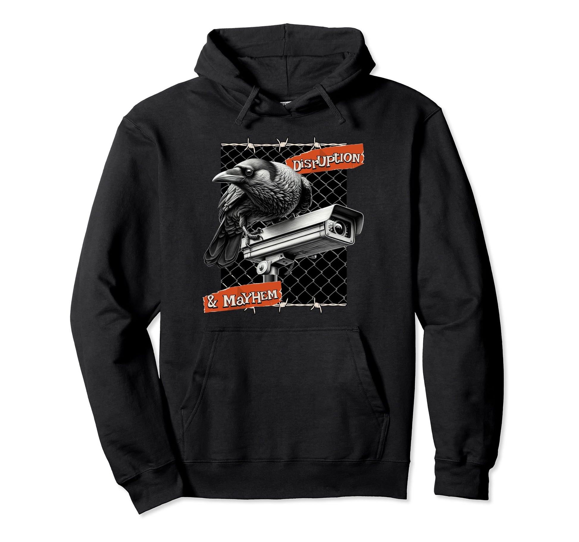 Bird And Security Camera Lovers Hoodie - Minimalist Print Men Women - T-Shirt, Sweatshirt, Hoodie