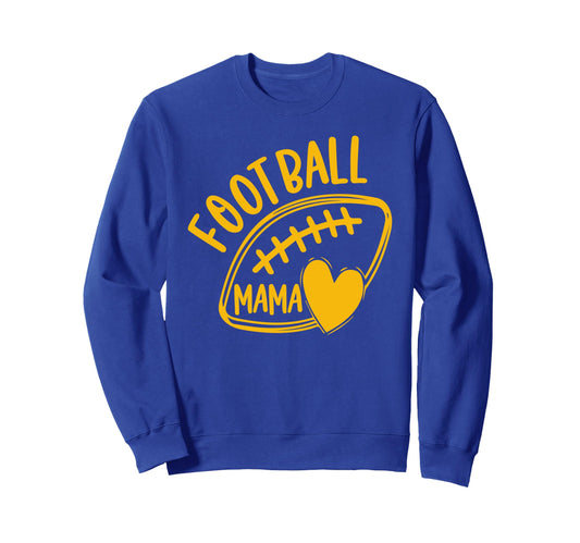 Womens Game Day Blue And Yellow High Sweatshirt - Unique Graphic Unisex - T-Shirt, Sweatshirt, Hoodie