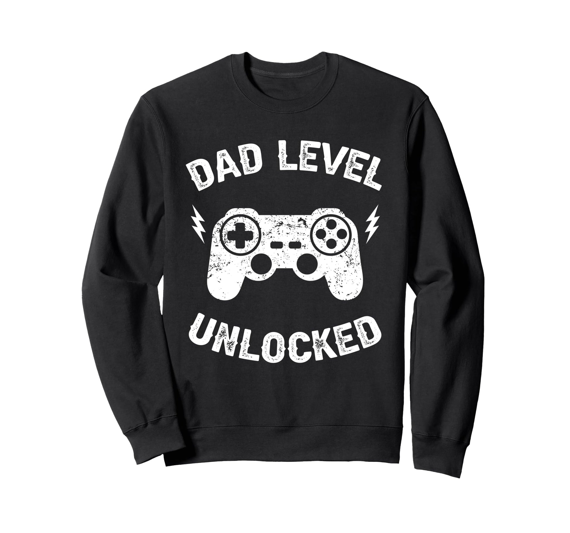 Dad Level Unlocked Gaming Controller Sweatshirt - Trendy Graphic Men Women - T-Shirt, Sweatshirt, Hoodie