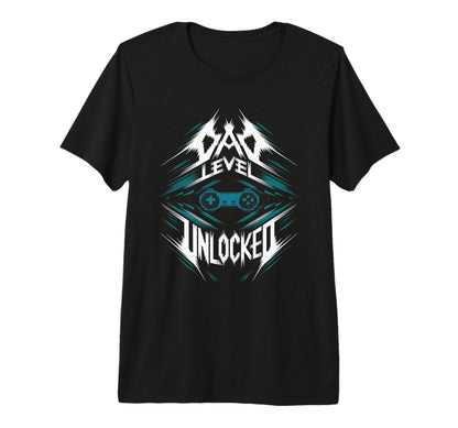 Mens Dad Level Unlocked New Daddy T-Shirt - Casual Everyday Wear Unisex - T-Shirt, Sweatshirt, Hoodie
