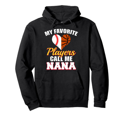 My Favorite Baseball Basketball Hoodie - Streetwear Style for Adults - T-Shirt, Sweatshirt, Hoodie