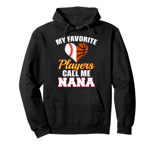 My Favorite Baseball Basketball Hoodie - Streetwear Style for Adults - T-Shirt, Sweatshirt, Hoodie