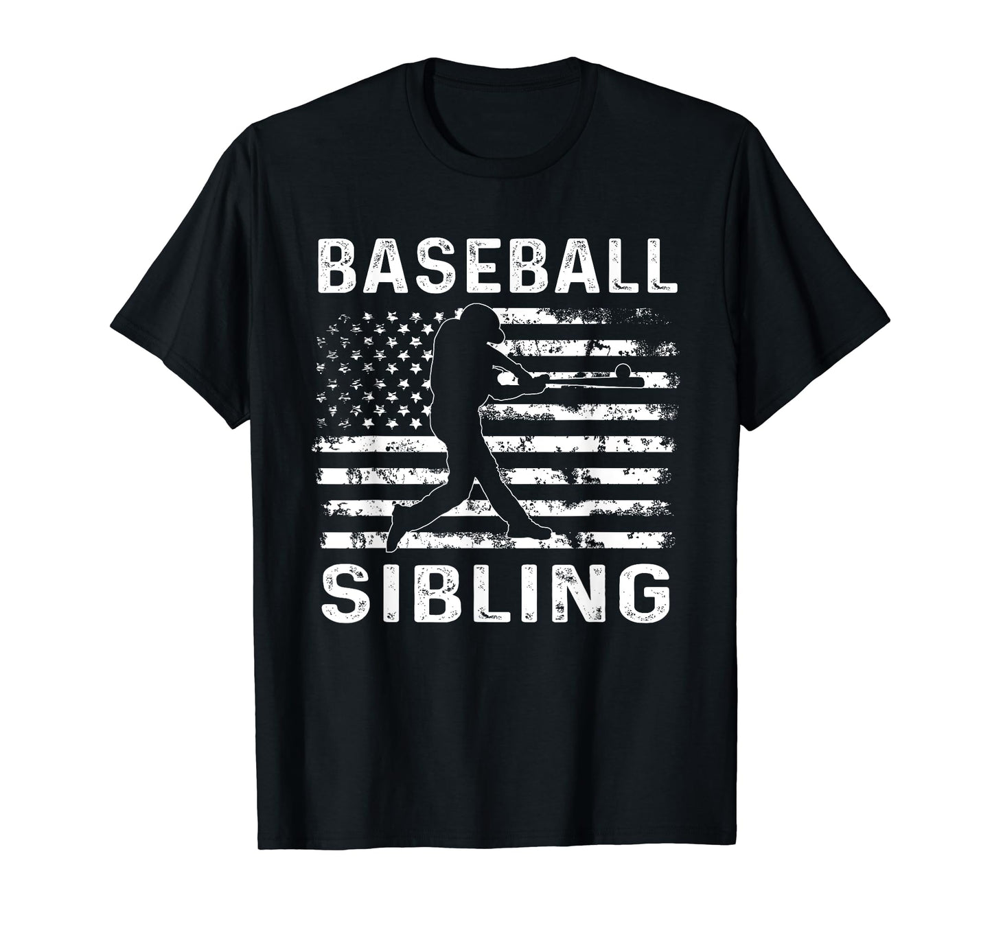 Baseball Sibling Brother Usa Flag T-Shirt - Casual Everyday Wear Men Women - T-Shirt, Sweatshirt, Hoodie