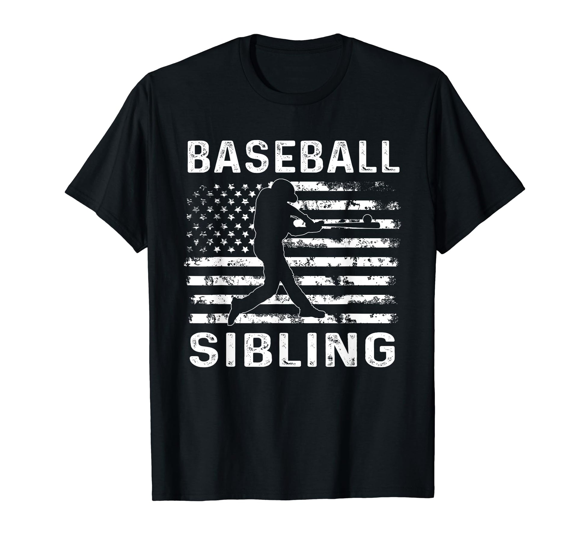 Baseball Sibling Brother Usa Flag T-Shirt - Casual Everyday Wear Men Women - T-Shirt, Sweatshirt, Hoodie