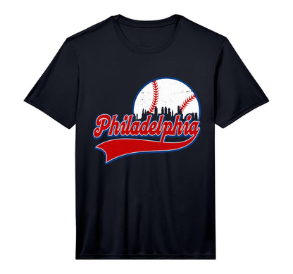 Philadelphia City Downtown Skyline T-Shirt - Novelty Apparel for Adults - T-Shirt, Sweatshirt, Hoodie