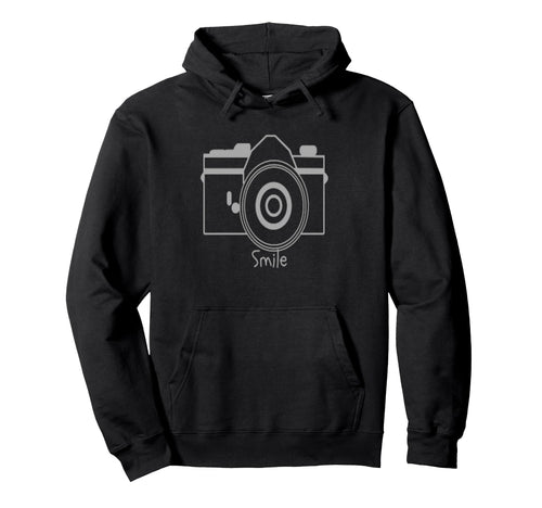Smile Camera Hoodie - Casual Everyday Wear Unisex - T-Shirt, Sweatshirt, Hoodie