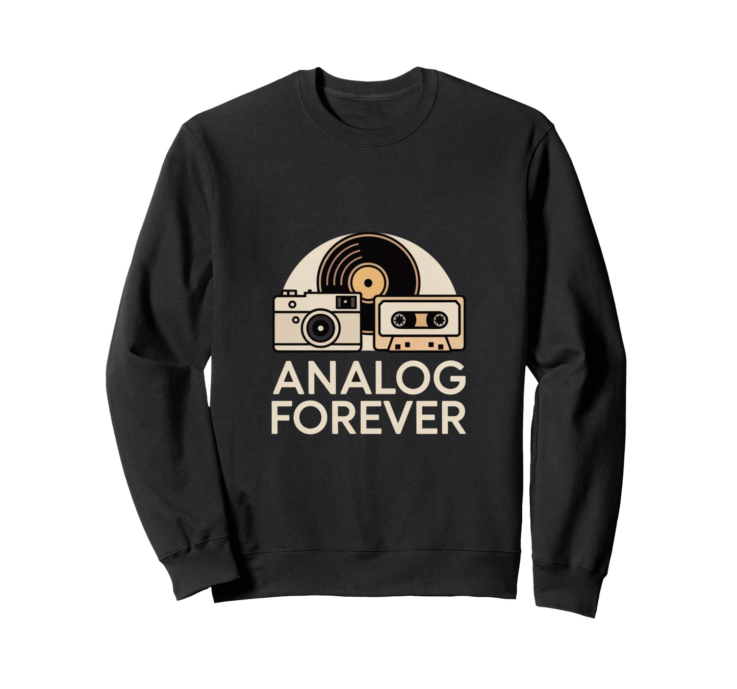 Analog Forever Camera Cassette Sweatshirt - Streetwear Style Unisex - T-Shirt, Sweatshirt, Hoodie