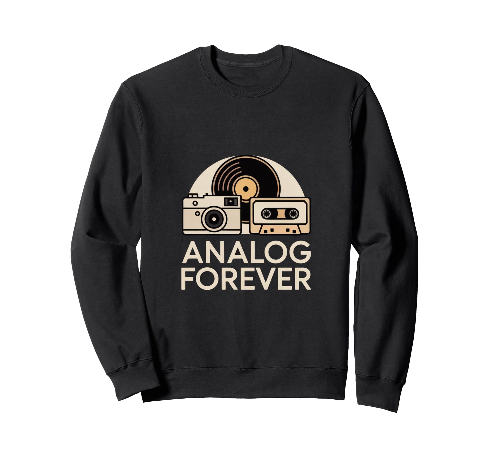 Analog Forever Camera Cassette Sweatshirt - Streetwear Style Unisex - T-Shirt, Sweatshirt, Hoodie