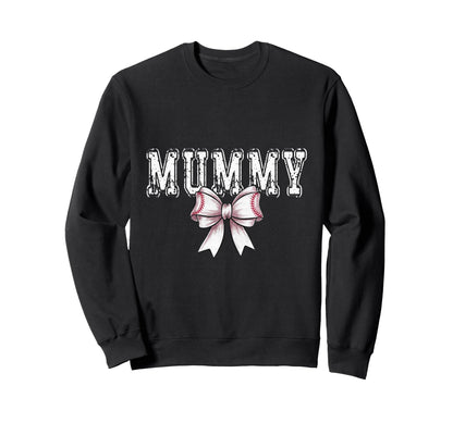 Coquette Baseball Mummy Spirit Sweatshirt - Fun Novelty Design for Adults - T-Shirt, Sweatshirt, Hoodie