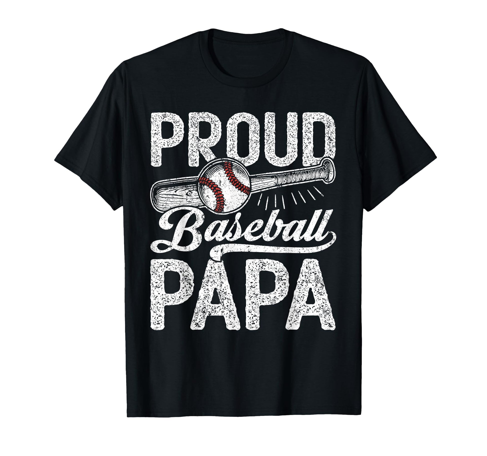 Grandpa Baseball Proud Baseball Papa T-Shirt - Minimalist Print Unisex - T-Shirt, Sweatshirt, Hoodie
