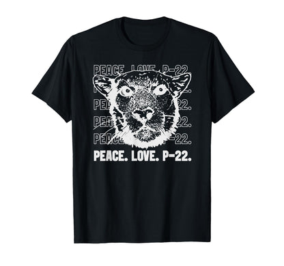 P 22 Mountain Lion Legend La California T-Shirt - Trendy Graphic Men Women - T-Shirt, Sweatshirt, Hoodie