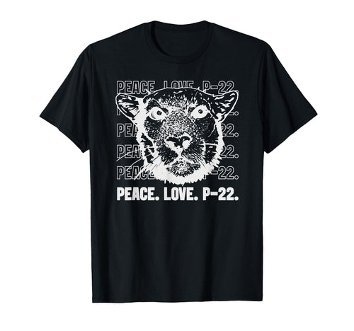 P 22 Mountain Lion Legend La California T-Shirt - Trendy Graphic Men Women - T-Shirt, Sweatshirt, Hoodie