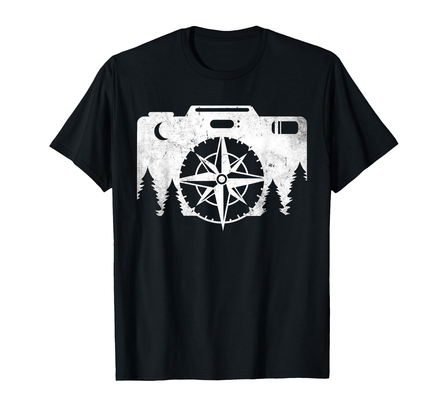 Camera Compass Photography Nature T-Shirt - Fun Novelty Design Men Women - T-Shirt, Sweatshirt, Hoodie
