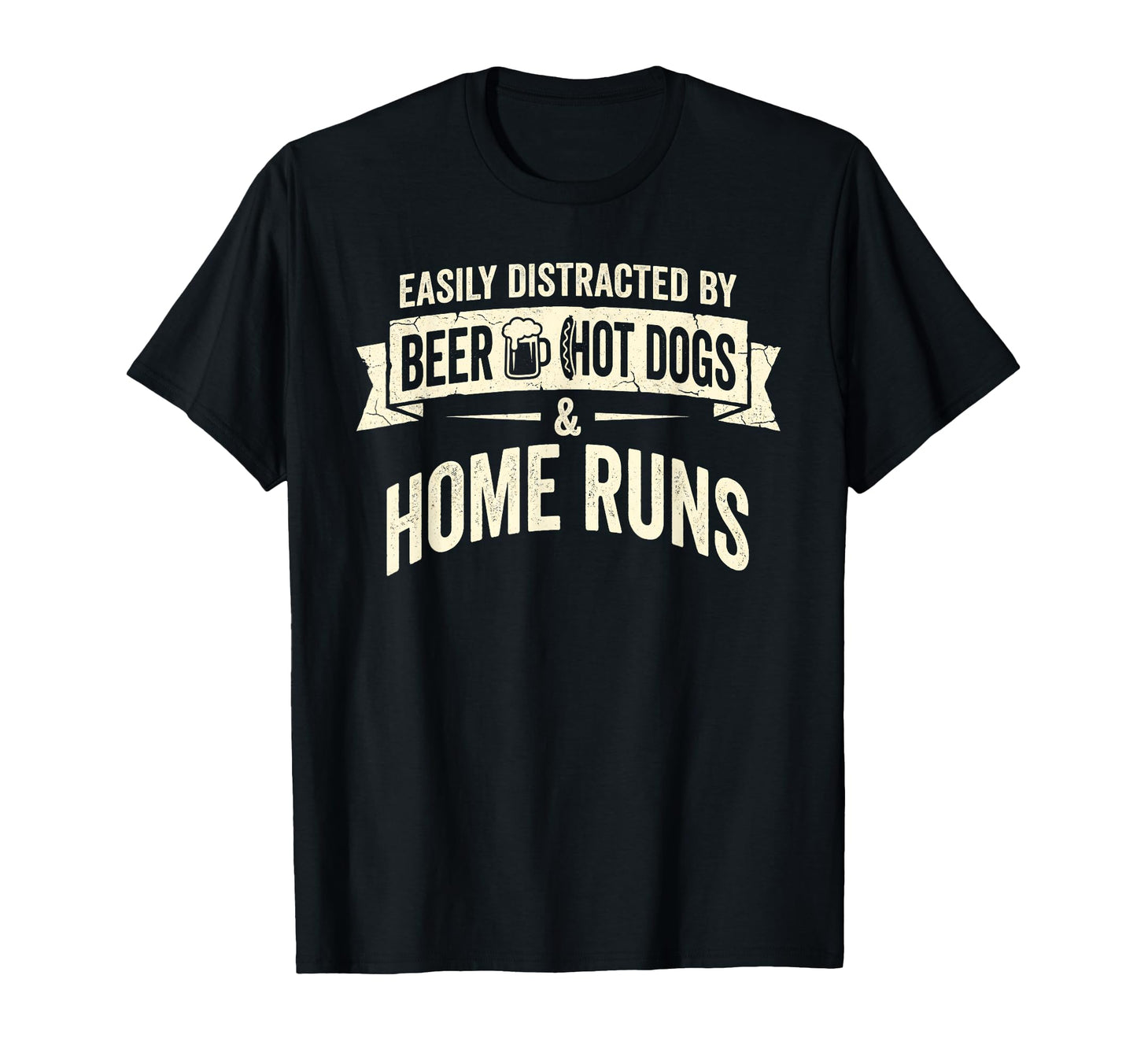 Easily Distracted Beer Hot Dogs T-Shirt - Casual Everyday Wear for Adults - T-Shirt, Sweatshirt, Hoodie