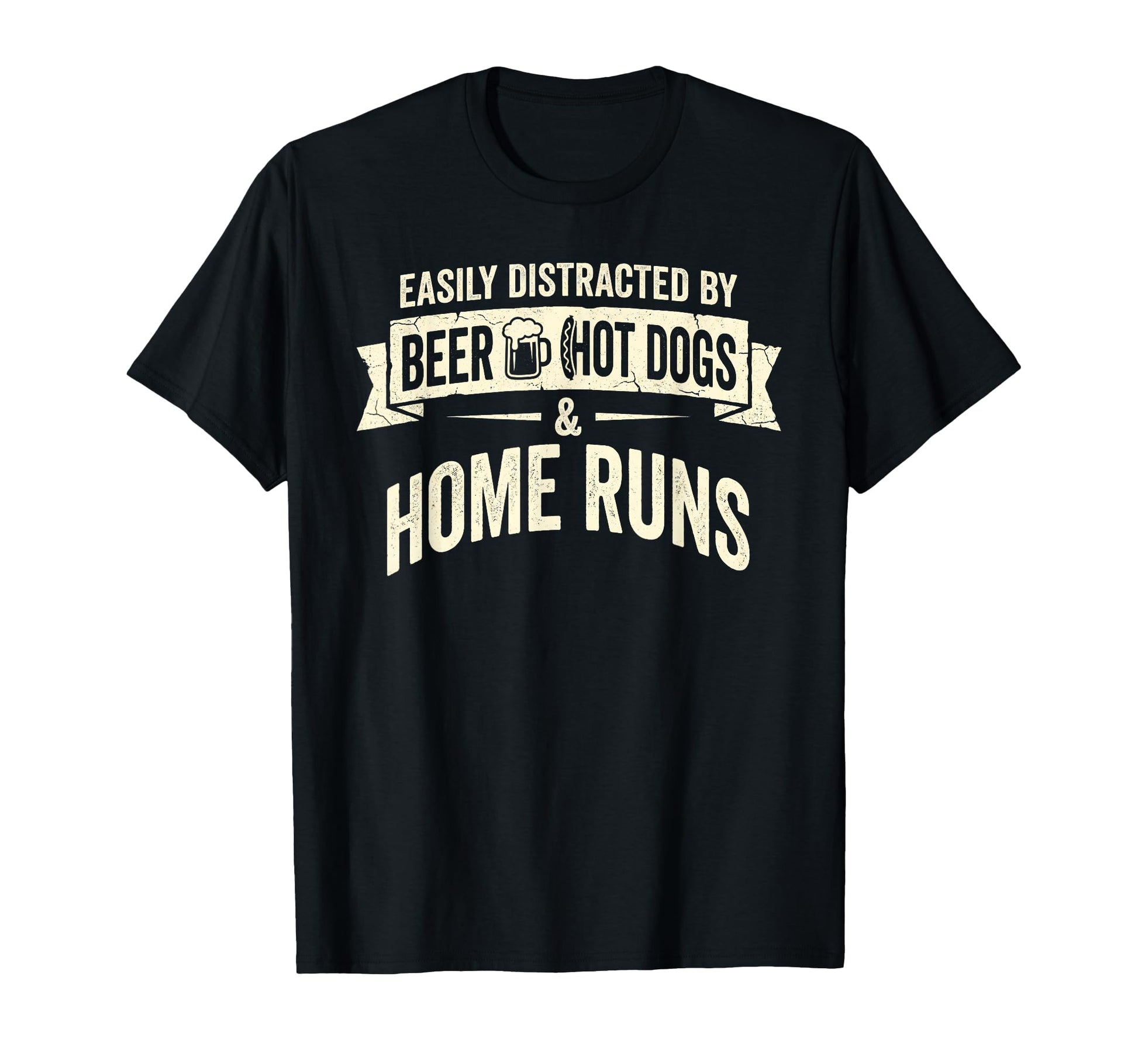 Easily Distracted Beer Hot Dogs T-Shirt - Casual Everyday Wear for Adults - T-Shirt, Sweatshirt, Hoodie
