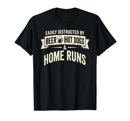 Easily Distracted Beer Hot Dogs T-Shirt - Casual Everyday Wear for Adults - T-Shirt, Sweatshirt, Hoodie