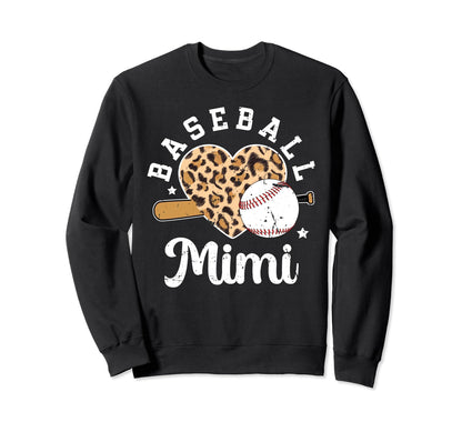 Baseball Mimi Grandma Mimi Sweatshirt - Casual Everyday Wear Men Women - T-Shirt, Sweatshirt, Hoodie