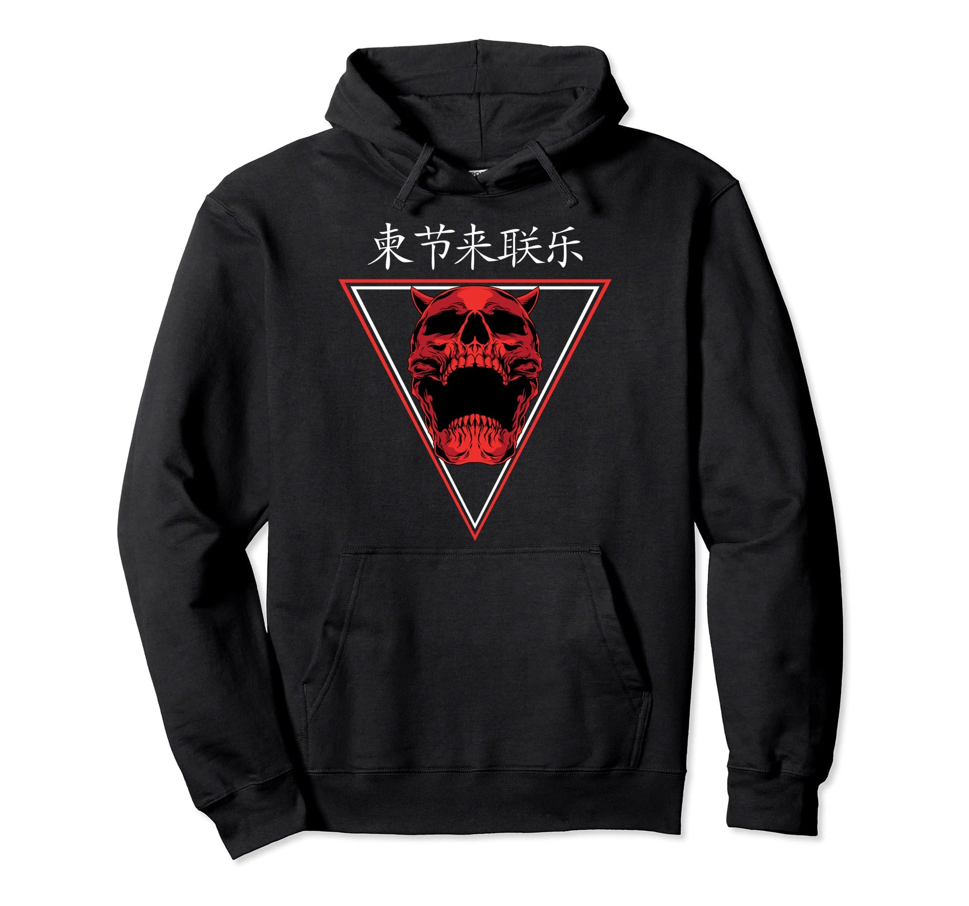 Japanese Demon I Skull I Devil I Hoodie - Aesthetic Graphic Men Women - T-Shirt, Sweatshirt, Hoodie