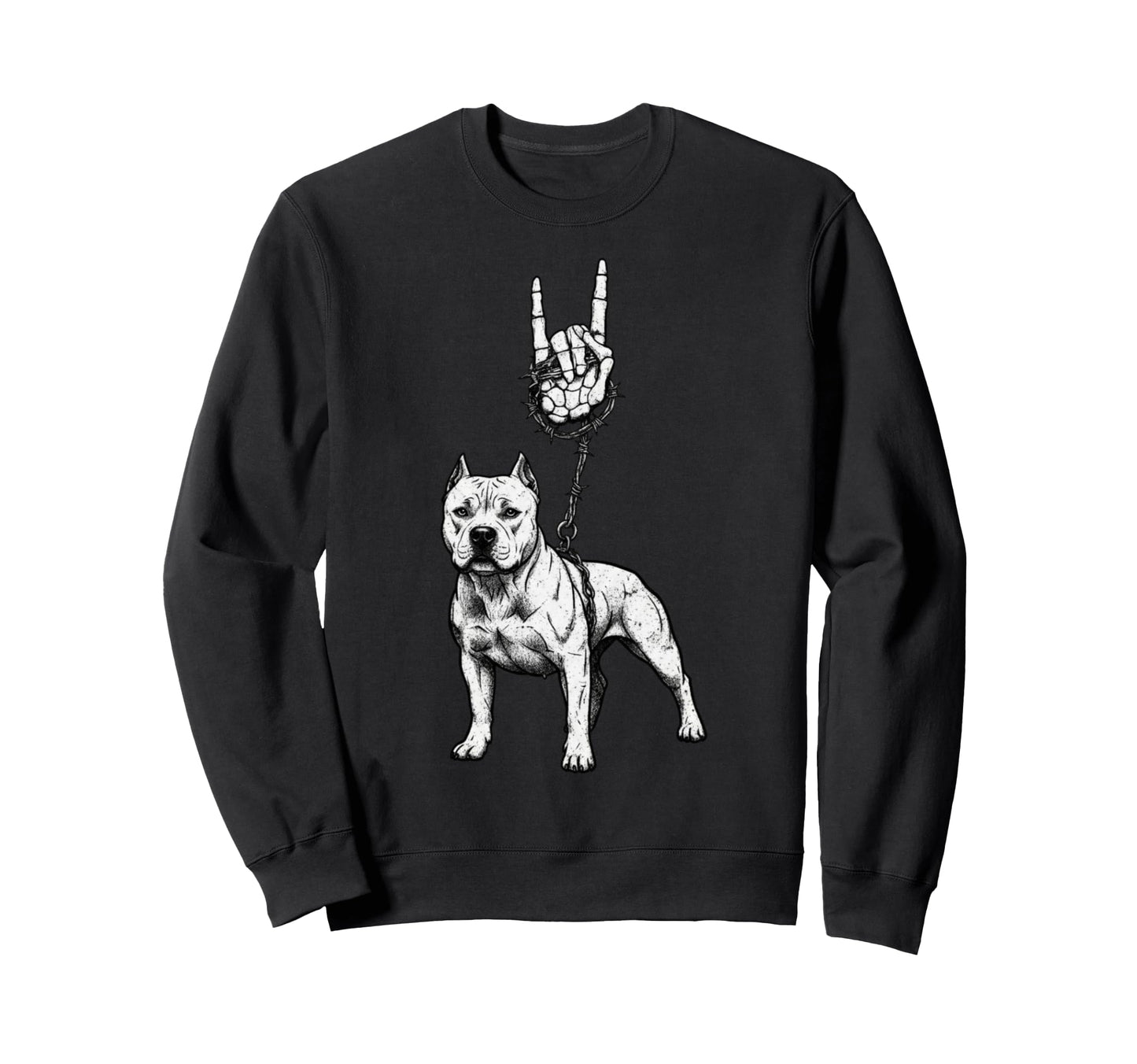 Pitbull Dog Breeder 90S Alt Metal Sweatshirt - Trendy Graphic Unisex - T-Shirt, Sweatshirt, Hoodie