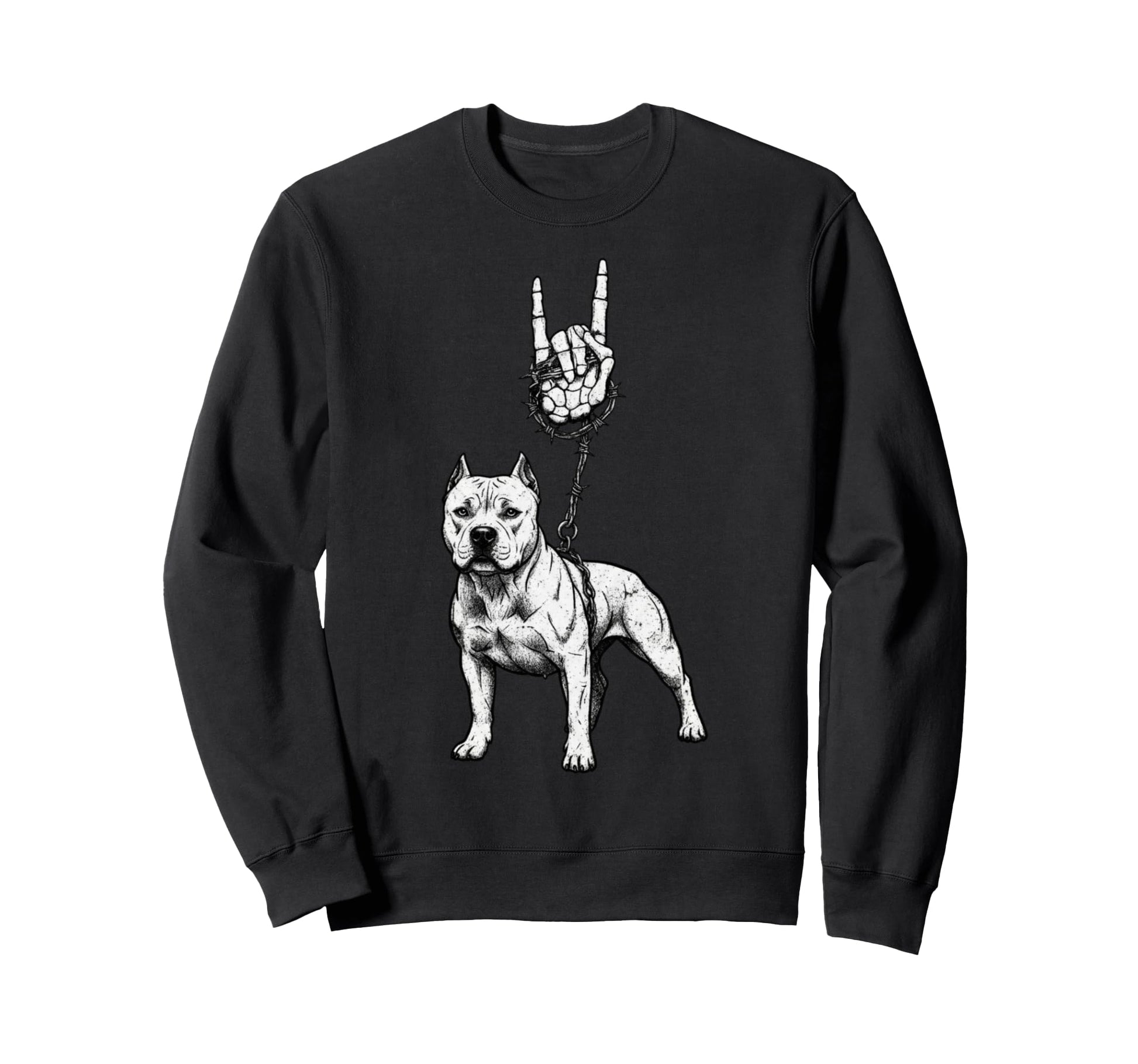 Pitbull Dog Breeder 90S Alt Metal Sweatshirt - Trendy Graphic Unisex - T-Shirt, Sweatshirt, Hoodie