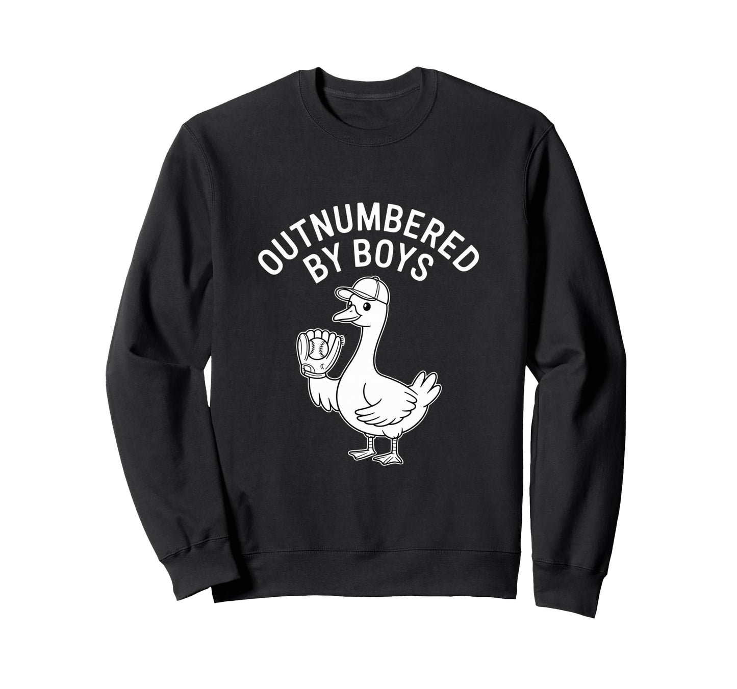Outnumbered Funny Mom Goose Sweatshirt - Novelty Apparel Men Women - T-Shirt, Sweatshirt, Hoodie