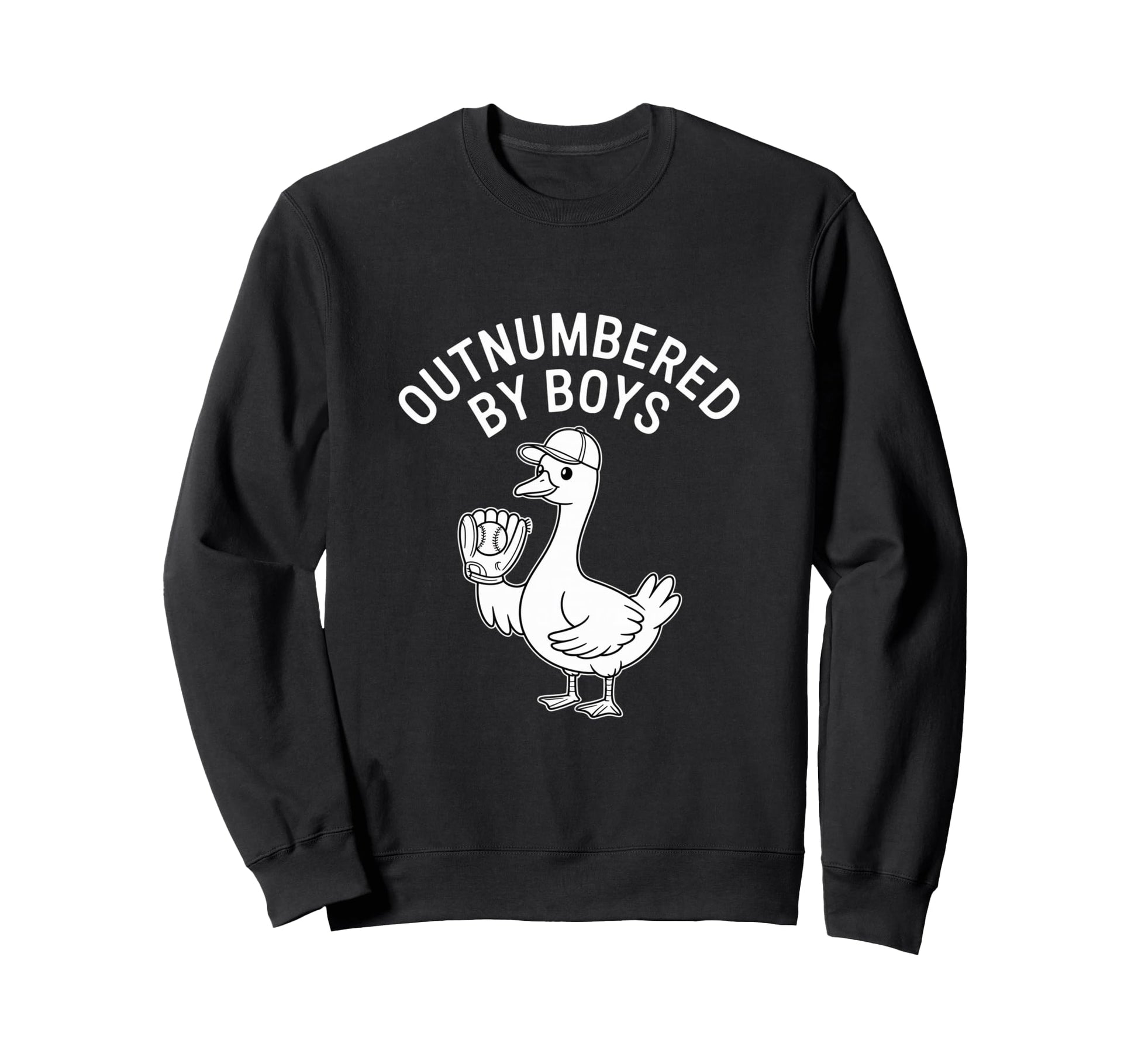 Outnumbered Funny Mom Goose Sweatshirt - Novelty Apparel Men Women - T-Shirt, Sweatshirt, Hoodie