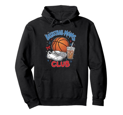 Basketball Moms Club Iced Coffee Hoodie - Custom Art Print Men Women - T-Shirt, Sweatshirt, Hoodie