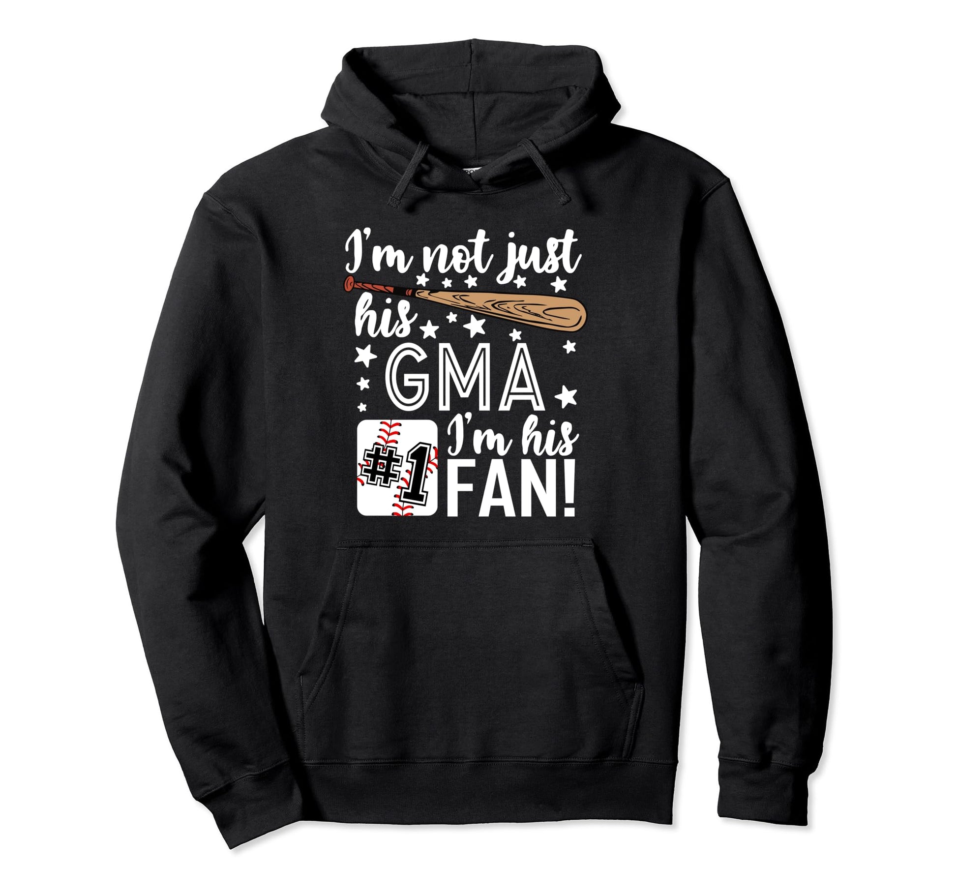 Im Not Just His Gma Im His 1 Fan Hoodie - Minimalist Print Men Women - T-Shirt, Sweatshirt, Hoodie