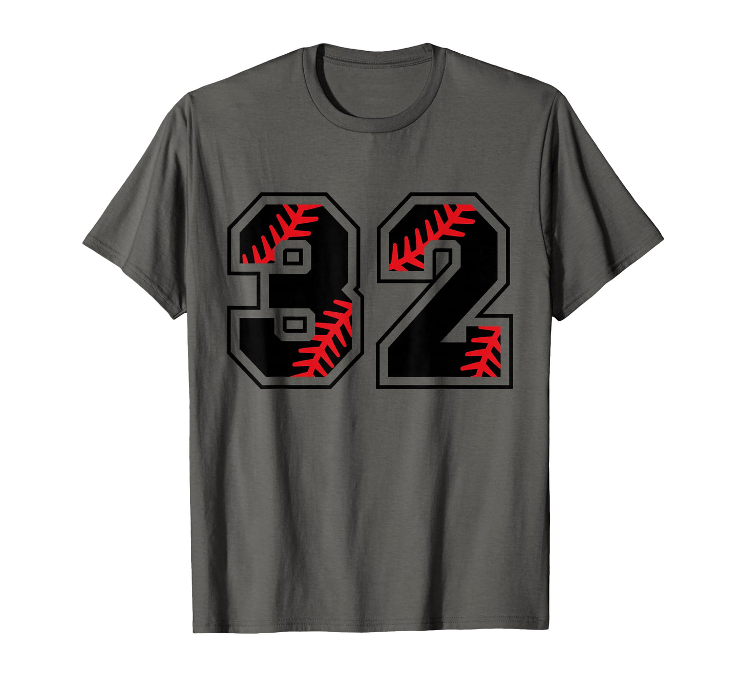 Baseball Number 32 T-Shirt - Fun Novelty Design for Adults - T-Shirt, Sweatshirt, Hoodie