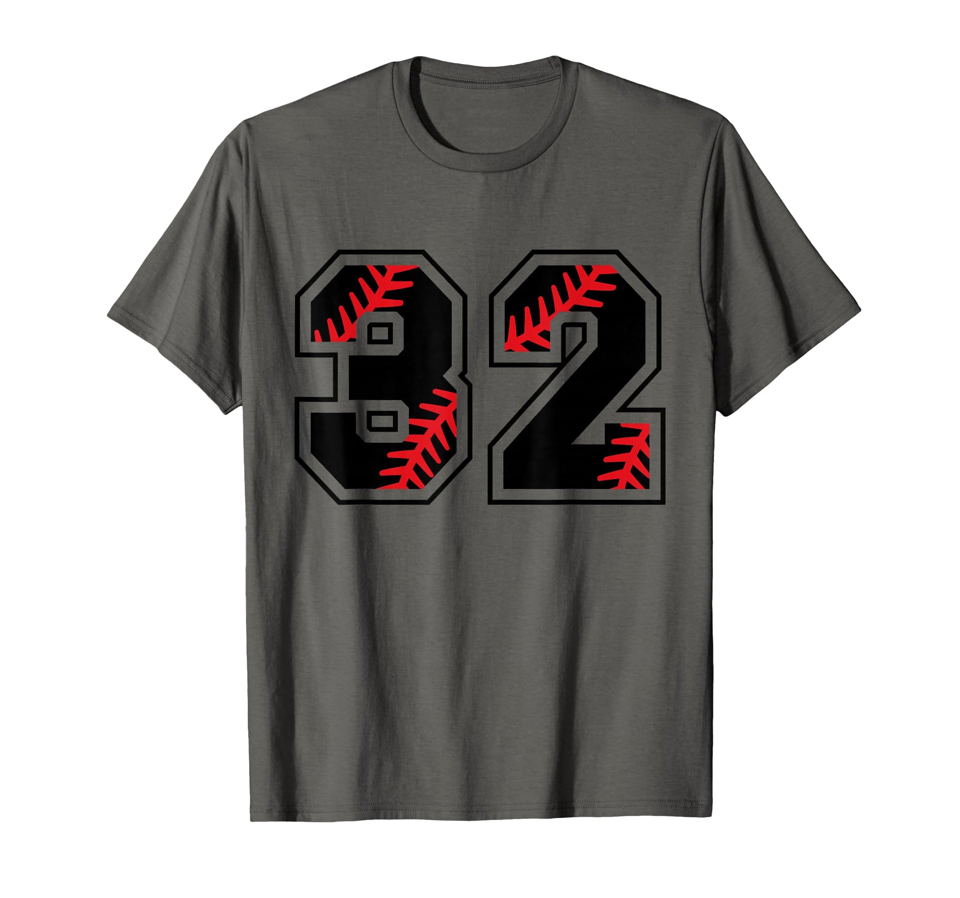 Baseball Number 32 T-Shirt - Fun Novelty Design for Adults - T-Shirt, Sweatshirt, Hoodie