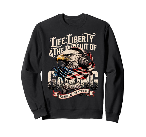 Patriotic Gaming Proud Usa Sweatshirt - Aesthetic Graphic for Adults - T-Shirt, Sweatshirt, Hoodie