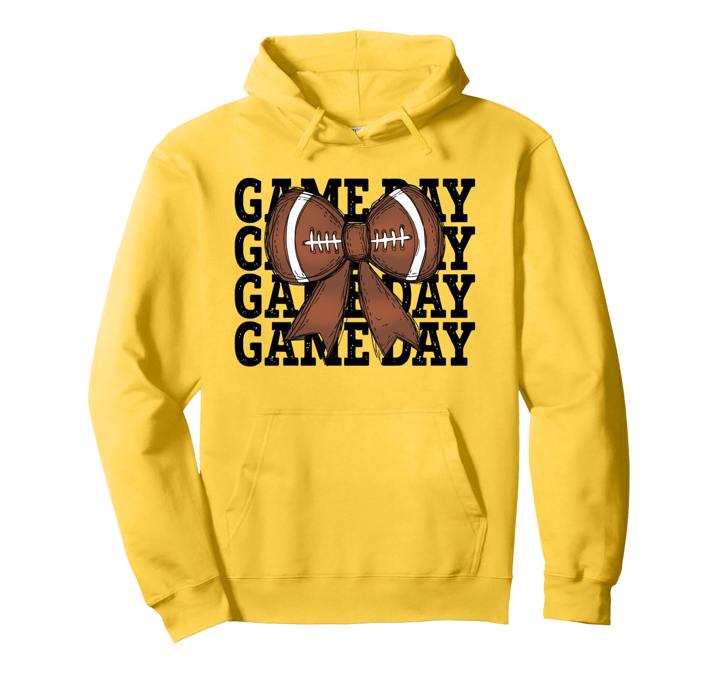 Football Game Day Coquette Bow Hoodie - Aesthetic Graphic for Adults - T-Shirt, Sweatshirt, Hoodie
