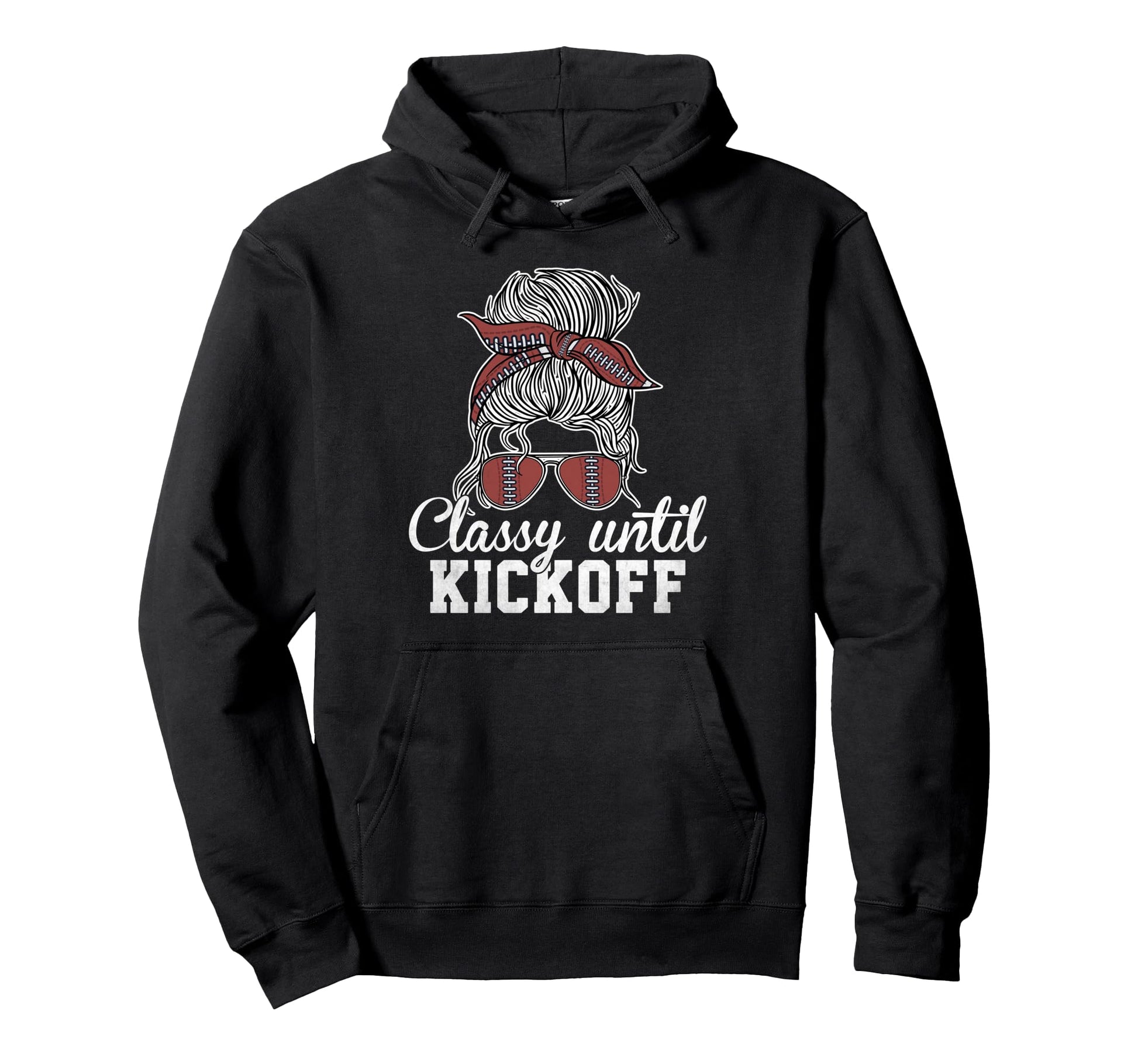 Classy Kickoff American Football Hoodie - Fun Novelty Design Men Women - T-Shirt, Sweatshirt, Hoodie