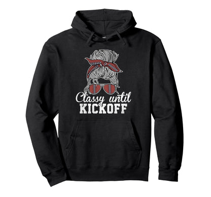 Classy Kickoff American Football Hoodie - Fun Novelty Design Men Women - T-Shirt, Sweatshirt, Hoodie