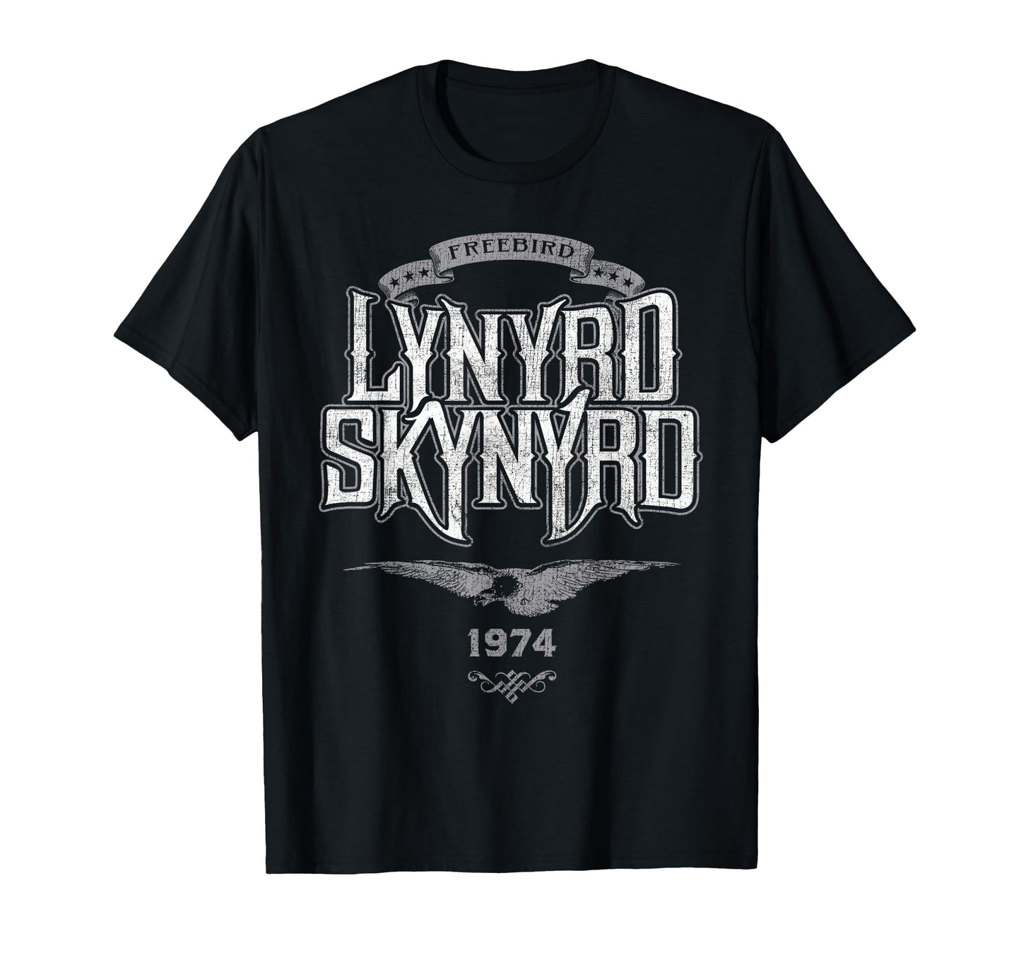 Lynyrd Skynyrd Freebird Logo 1974 T-Shirt - Novelty Apparel for Adults - T-Shirt, Sweatshirt, Hoodie