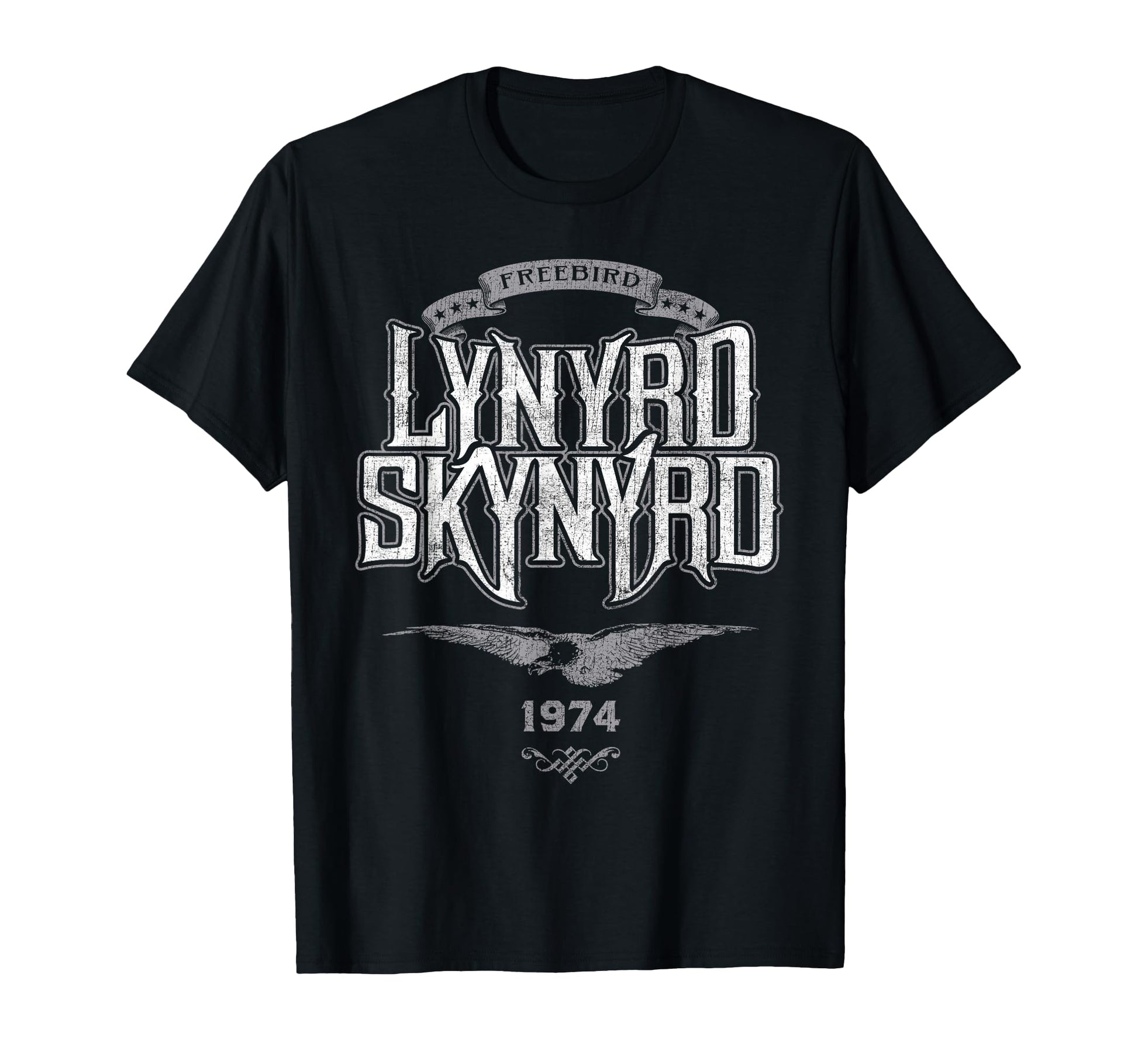 Lynyrd Skynyrd Freebird Logo 1974 T-Shirt - Novelty Apparel for Adults - T-Shirt, Sweatshirt, Hoodie