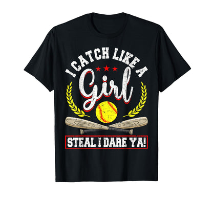I Catch Like Baseball Softball Ball Gift T-Shirt - Unique Graphic Unisex - T-Shirt, Sweatshirt, Hoodie