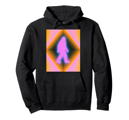 Bigfoot Aura Psychedelic Rainbow Hoodie - Custom Art Print Men Women - T-Shirt, Sweatshirt, Hoodie