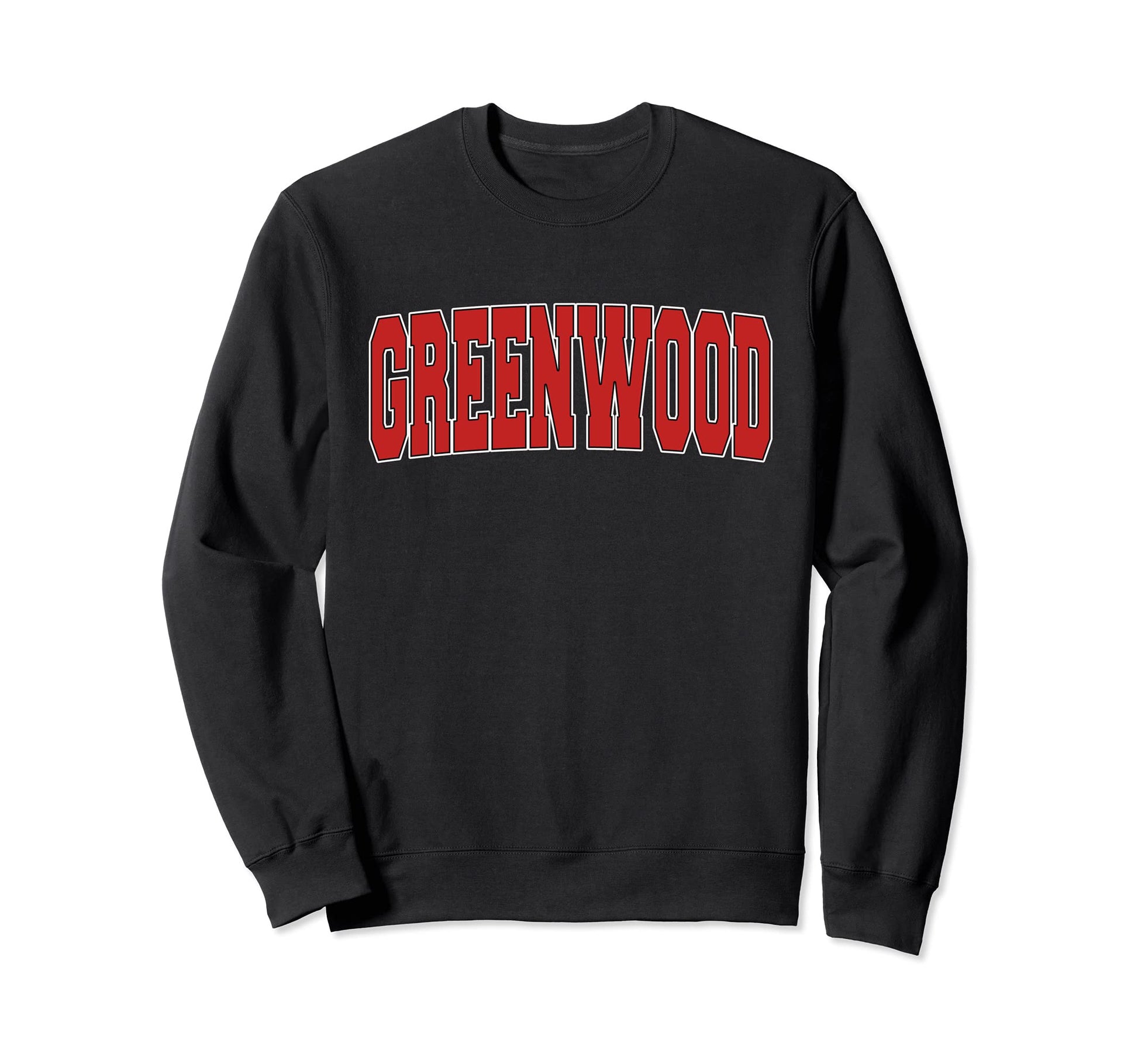 Greenwood Indiana Varsity Usa Sports Sweatshirt - Custom Art Print Unisex - T-Shirt, Sweatshirt, Hoodie