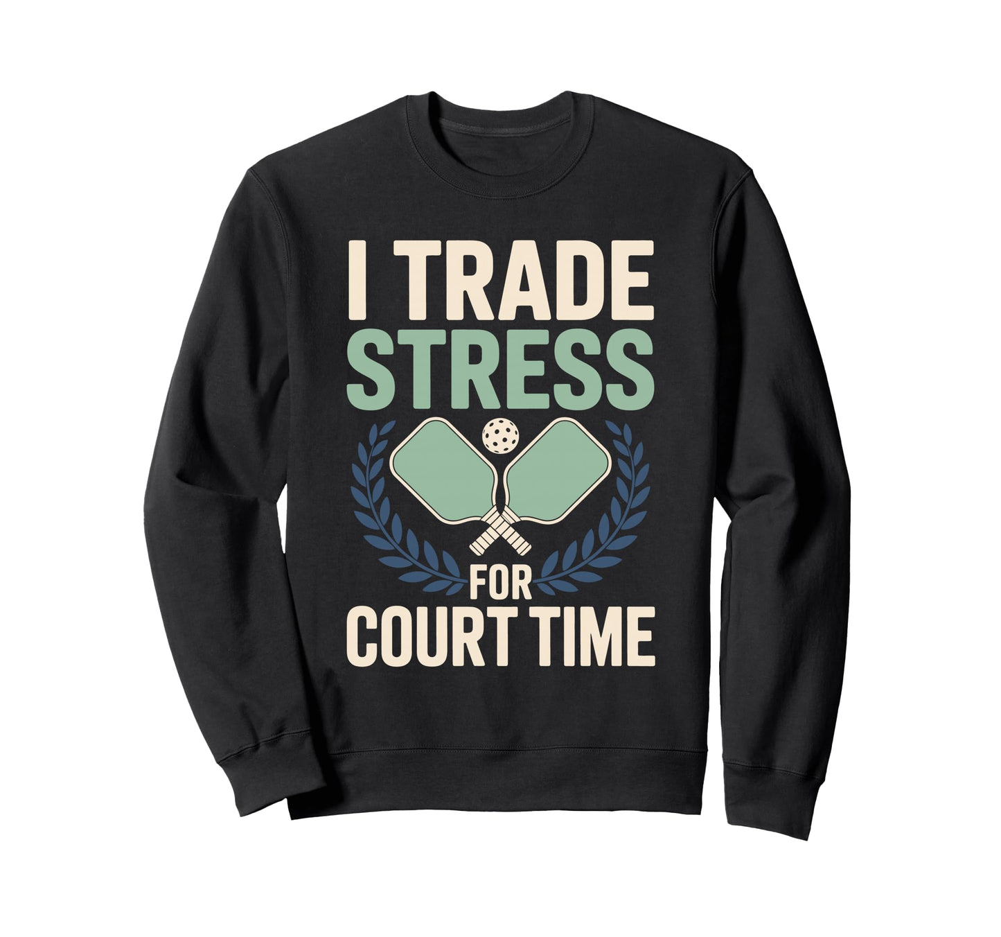 Pickleball Dad Papa Paddle Sport Sweatshirt - Unique Graphic Men Women - T-Shirt, Sweatshirt, Hoodie