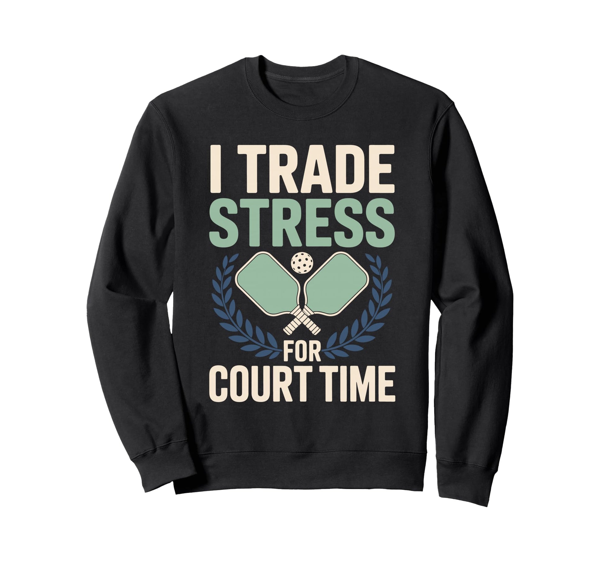 Pickleball Dad Papa Paddle Sport Sweatshirt - Unique Graphic Men Women - T-Shirt, Sweatshirt, Hoodie