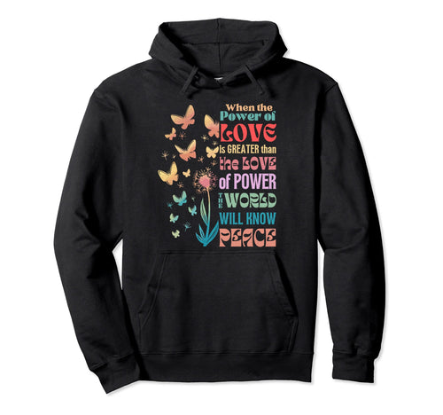 Earth Day World Peace Sign Love Hoodie - Custom Art Print for Adults - T-Shirt, Sweatshirt, Hoodie