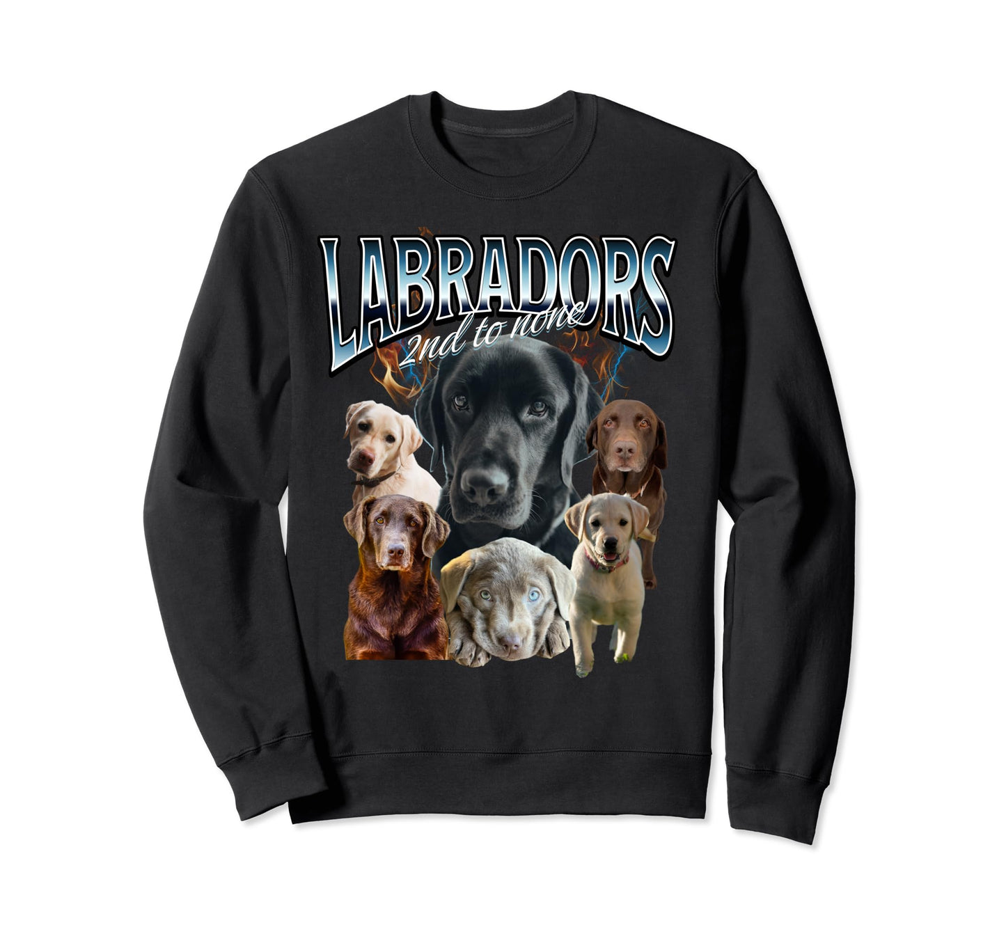 Dog Lovers Labrador Retriever 90S Sweatshirt - Streetwear Style for Adults - T-Shirt, Sweatshirt, Hoodie