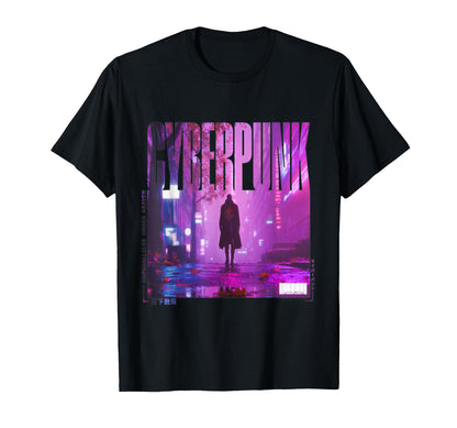 Walking Japanese Cyberpunk Vaporwave T-Shirt - Novelty Apparel Men Women - T-Shirt, Sweatshirt, Hoodie
