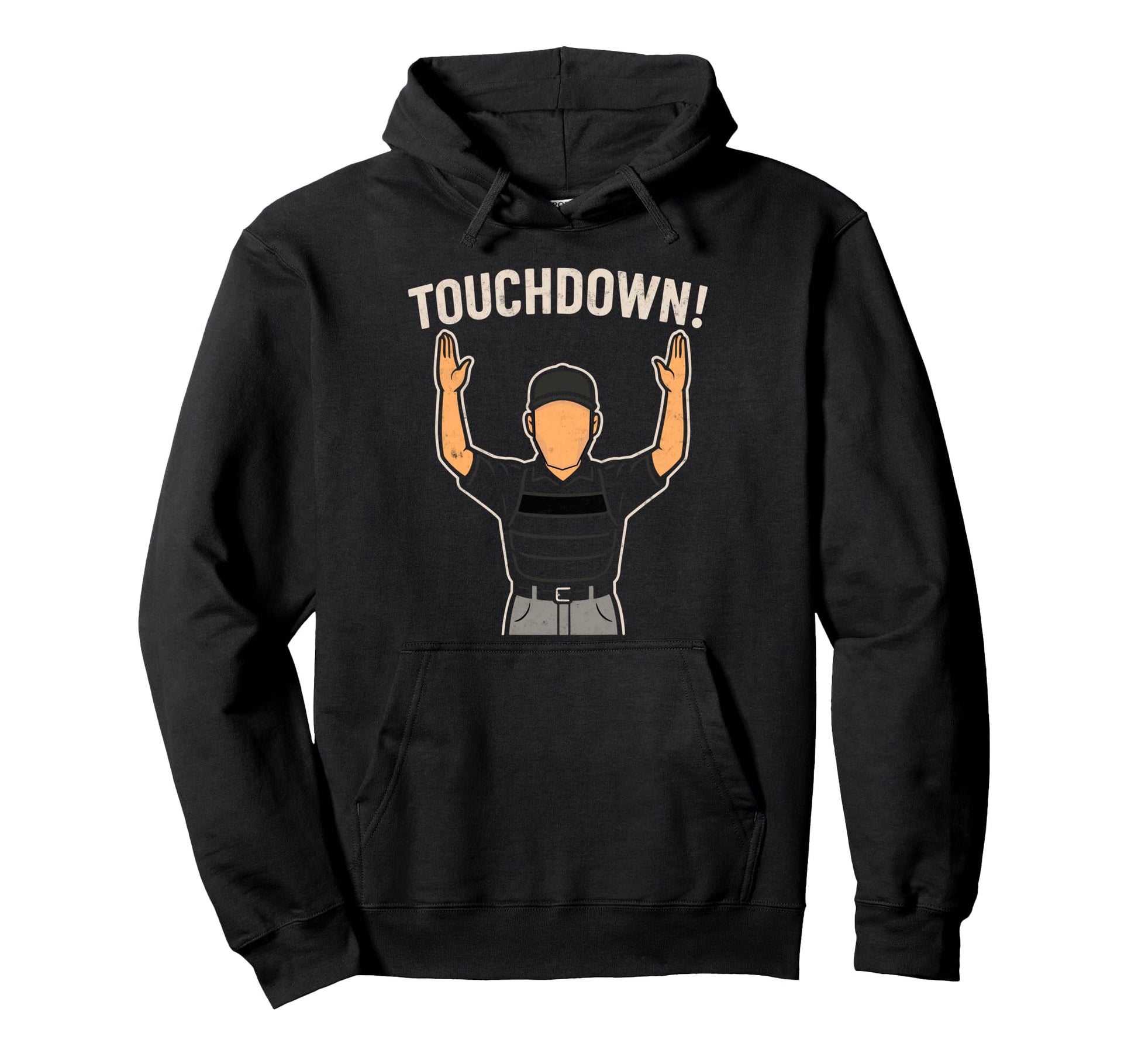 Baseball Football Joke Touchdown Funny Hoodie - Graphic Print for Adults - T-Shirt, Sweatshirt, Hoodie