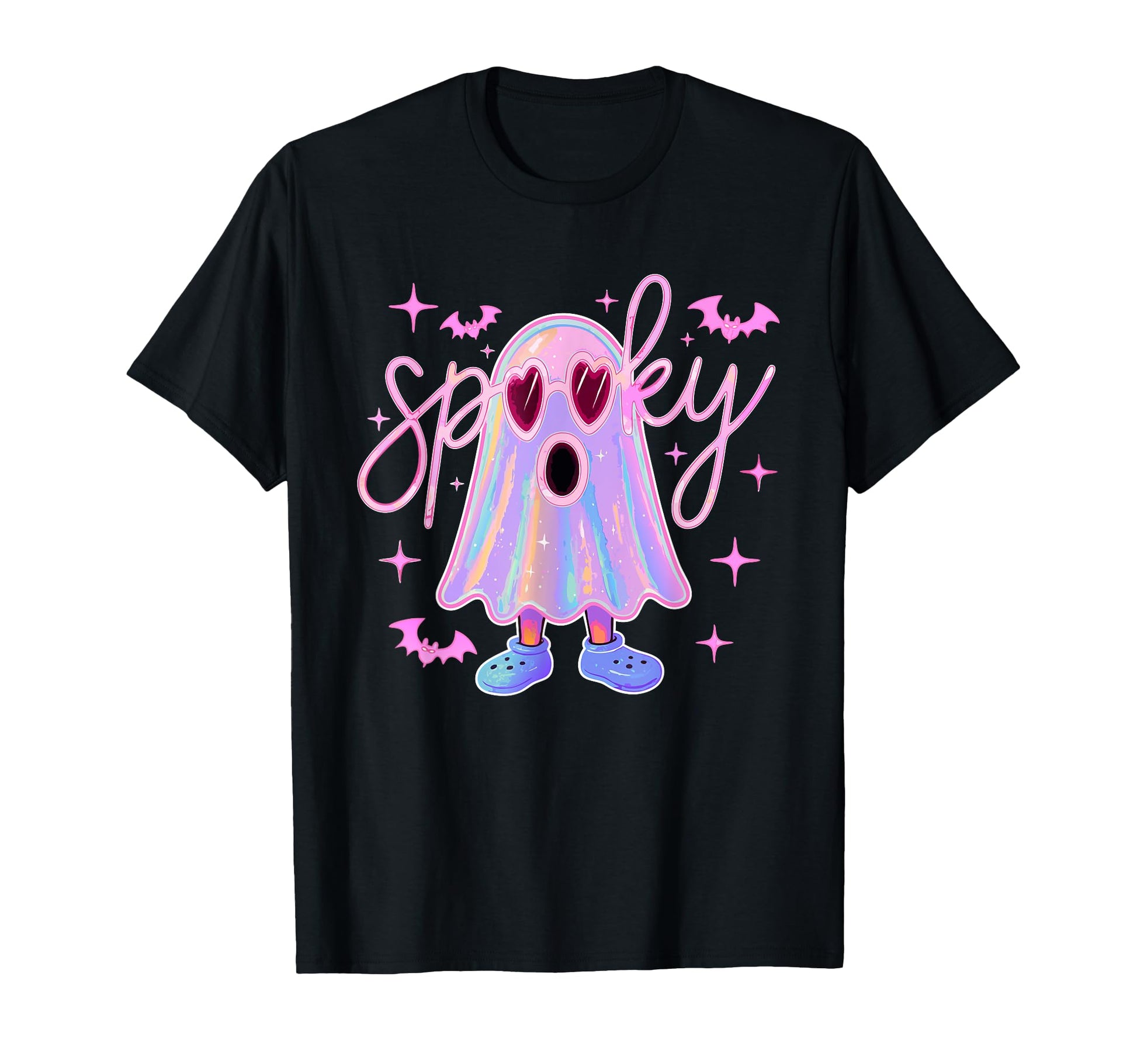 Pastel Spooky Ghost Aesthetic T-Shirt - Graphic Print Unisex - T-Shirt, Sweatshirt, Hoodie